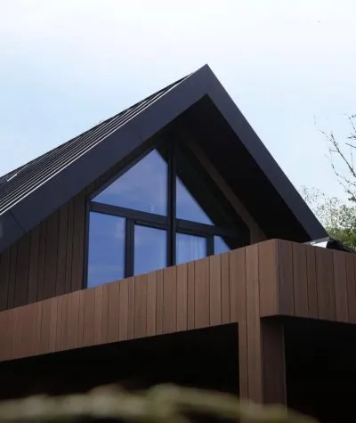 Elements decking used as cladding on a building exterior part 2
