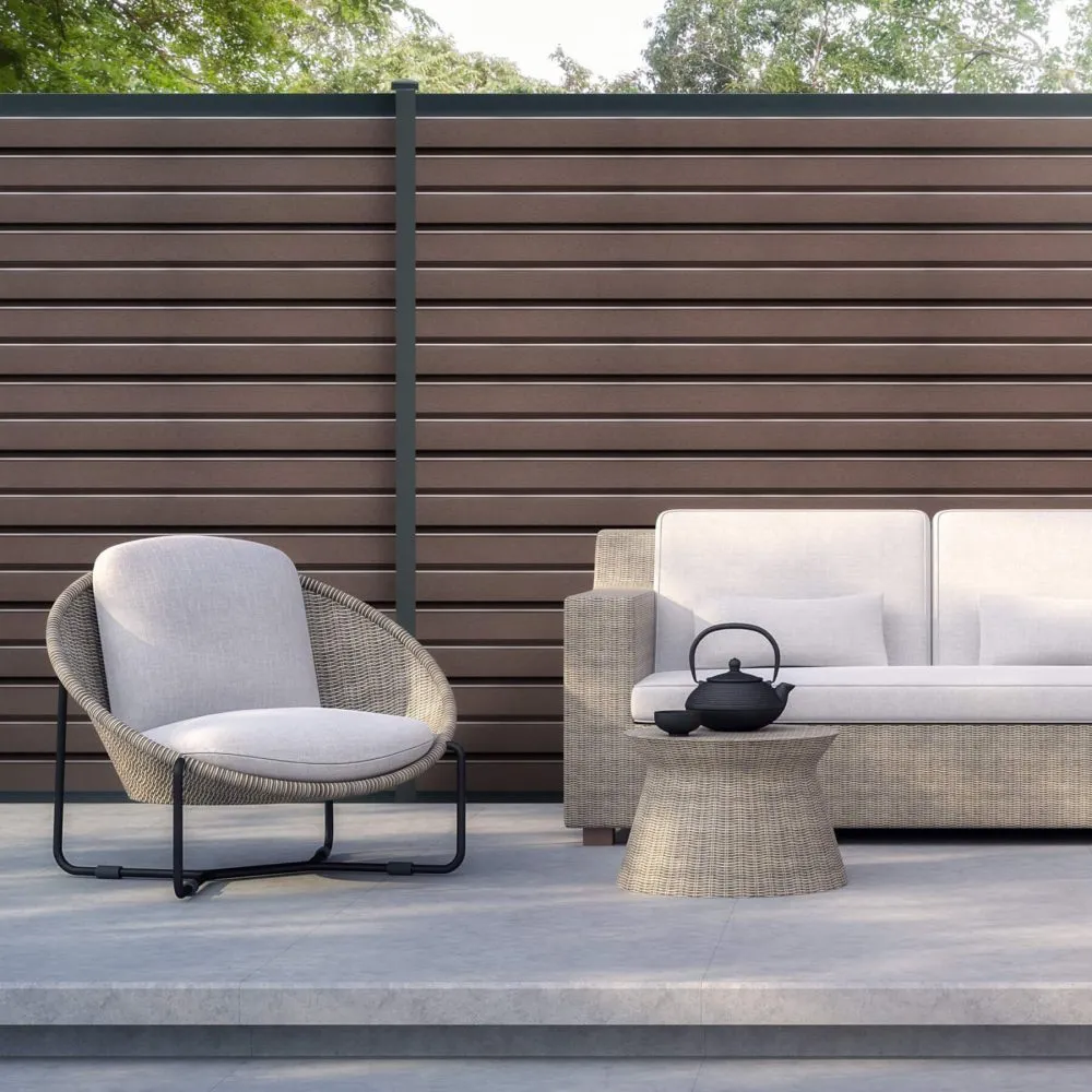HD Fence in walnut - Composite Prime